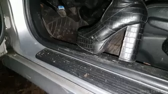 Aggressive Hard Revving Honda in Platform Boots