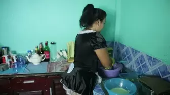 BlowJob & maid outfit