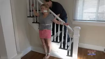 Lolly Gagg Tied Onto The Stairs HD