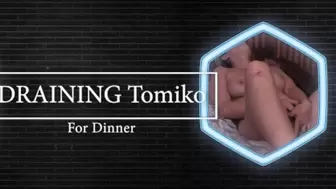 Monster vampire drains Tomiko for Dinner
