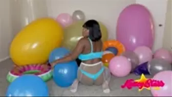 Erotic Balloon Sit to Pop