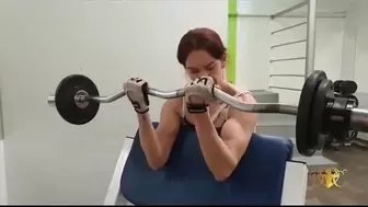 Vicky - Unreal Biceps at the Gym