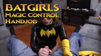 Batgirl under magic control gives a Handjob