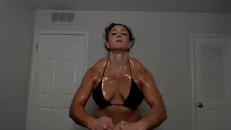 Shiny, Wet, Powerful Muscle Goddess