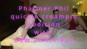 Pharmer Phil's quickie creampie audition with BBW Lillith Rae (1080p)
