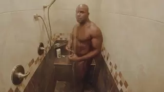 Shower stroke and piss