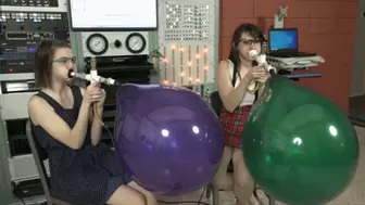 Ziva Helps Mewchii Blow Her First Balloon to Bursting (MP4 - 1080p)