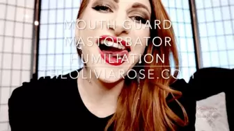 Mouth Guard Masturbator Humiliation (4K)