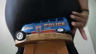 Guest Crushes Blue Police Car
