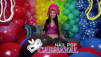 Nail Pop On The Carnival of Brazil - 4K