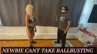Newbie Cant take Ball busting - {SD 720P}