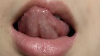 Aurora's Tongue Licks Her Lips