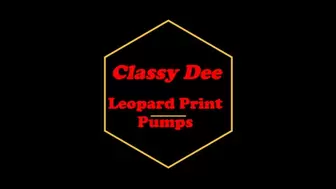 Leopard Print Pumps Drive (Non PIP)