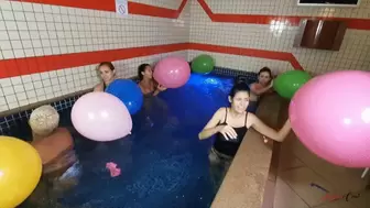 THE BALLOON PARTY 5 GIRLS IN THE POOL - NEW KC 2022 - CLIP 3 IN FULL HD