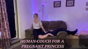 Natalie - Human Couch for a Pregnant Princess - {HD 1080P}