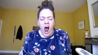 Yawning and Measuring Mouth with Morning Breath