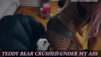 Teddy Bear CRUSHED Under My Ass - {HD 1080P}