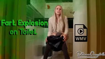 Spiked IceTea Fart Explosion on Toilet WMV