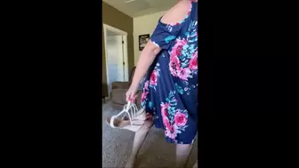 Deb Steps Into Her White Style & Co Mulan Wedge Heel Sandals With Summer Dress To Go On a Home Tour & Fucks Hubby Afterwards in Her Dirty Sandals 2 (7-10-2021) C4S