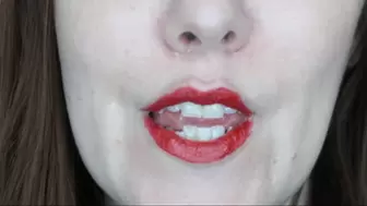 Oral Fixation - Red Lips and Uvula Close Up!