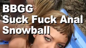 Yasmine Gold & Brenda Brown & Nick Lang & Choky Ice BBGG Suck Fuck Anal Snowball GMCZ0524
