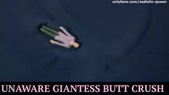 Unaware Giantess Butt Crush - {HD 1080P}