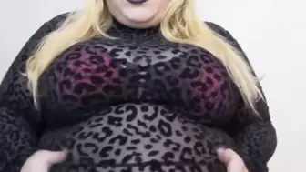 Leopard Catsuit Belly Expansion