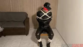 Full Leather Gorgeous Submissive Twink Jesse Bondage And Kinky Games