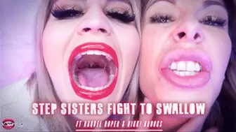 Step Sisters Fight To Swallow Ft Raquel Roper & Nikki Brooks - HD MP4 1080p Format