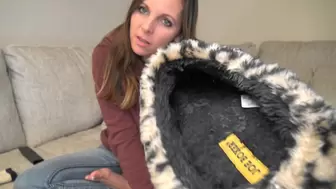 Step Mom MILF Let's Her Stepsons Friends Smell and Fuck her Slippers Again!