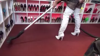 sexy vacuuming in the red shoe salon - full clip - (1280x720*mp4)