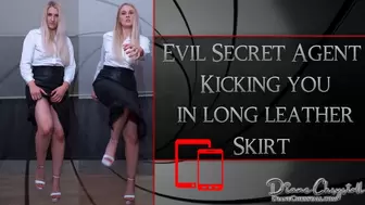 Evil Kicking in Leather Skirt ( Mobile&Tablet version )