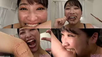 Miki - Biting by Japanese cute girl part1 bite-186-1 - wmv 1080p