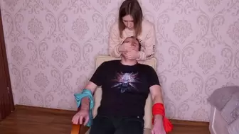 Tied to a chair (mp4)
