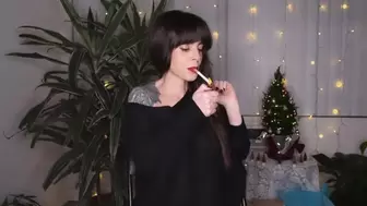 Smoking Corks in See Thru Sweater