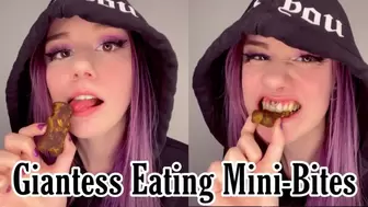 Giantess Eating Mini Bites