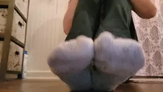Big Feet in Fuzzy Wool Socks