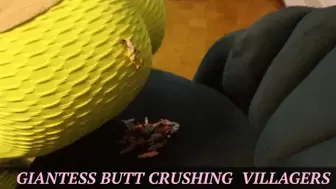 Giantess Butt CRUSHING Villagers - {SD}