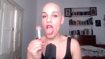 sucking a lollipop as if it was your cock