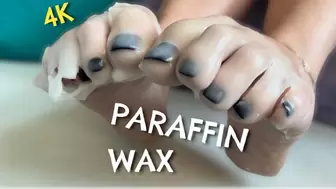 Paraffin Wax Dip and Removal On My Feet in 4K
