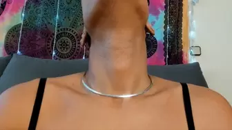 Swallowing Neck and stretching