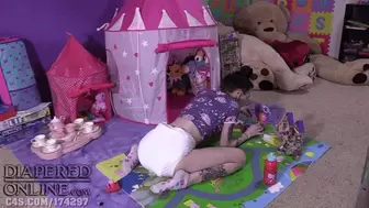 Samara - Messes Diaper While Playing in Nursery