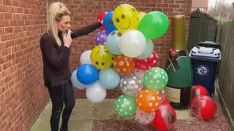 Balloons and inflatables cigarette popping