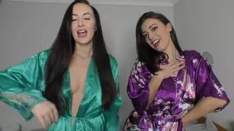 Laurenlouise and Sophia Smith Bra Try on JOI