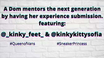 QueenofVans has Bratty Princess Worship her Sneakers