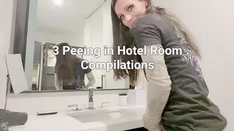 3 Peeing in Hotel Room Compilations