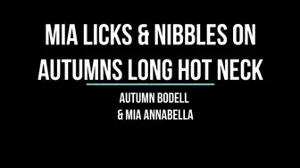 Mia Licks and Nibbles on Autumns Hot Neck