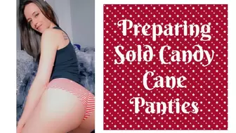 Preparing SOLD Candy Cane Panties SD