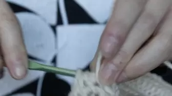 Aurora's Hands Crochet Close Up
