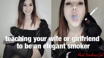 Teaching Your Wife or Girlfriend How to Smoke Elegantly
